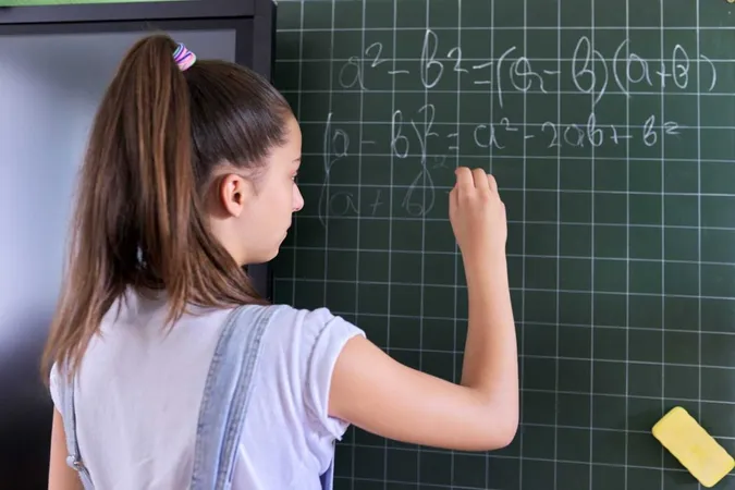 Portrait Girl Student Teenager 13 Years Old School Near Chalk Board Schoolgirl Classroom Math Lesson X - Canadian Open Mathematics Challenge study guide