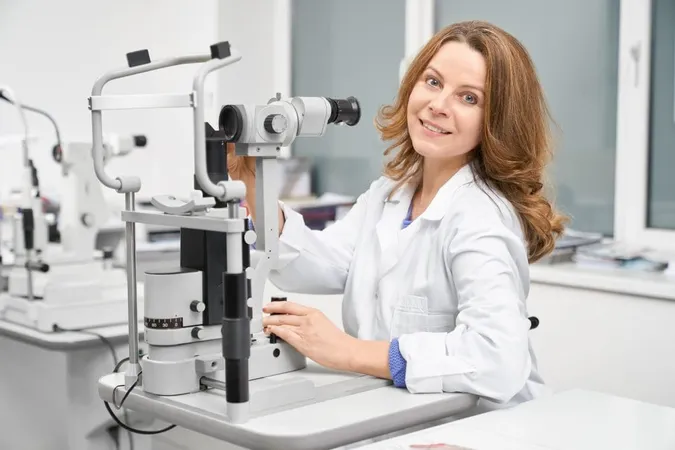 Oculist Working With Slit Lamp X - Certified Ophthalmic Surgical Technologist study guide