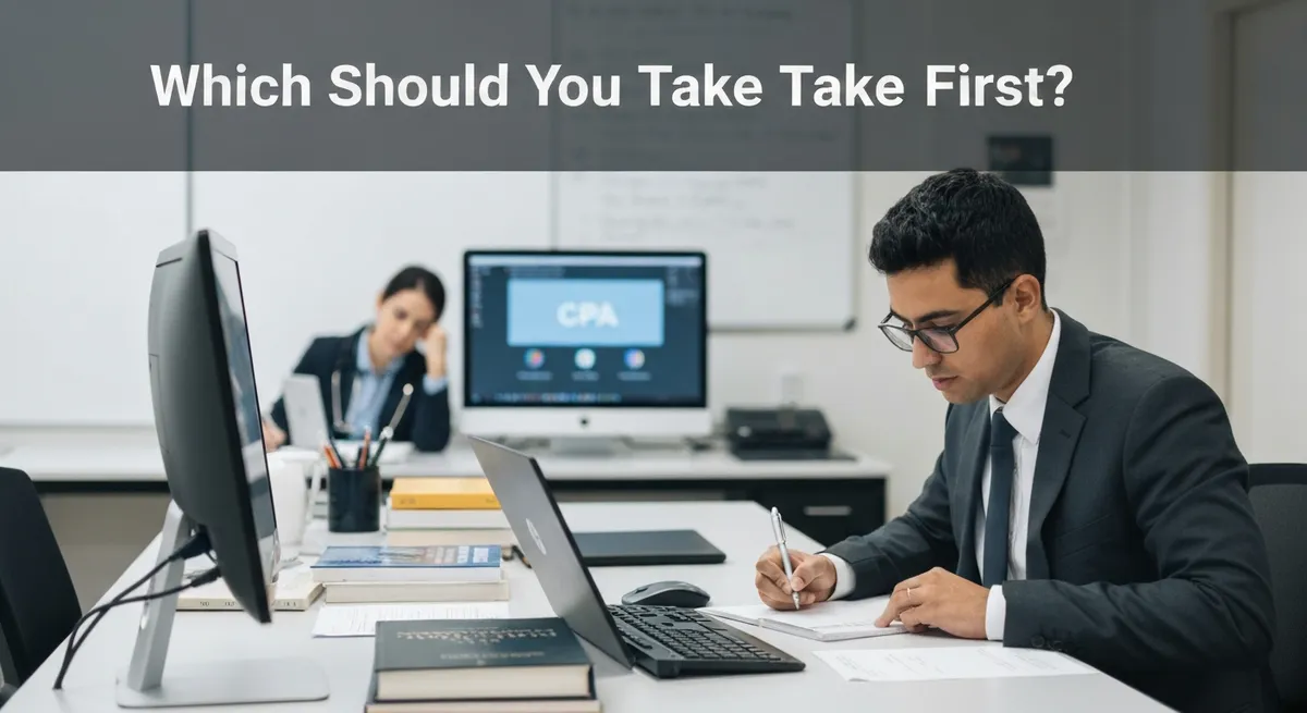 Which Should You Take First? guide - CPA - Certified Practicing Accountant certification study resource