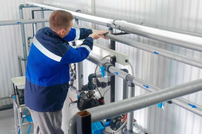 Professional Locksmith Checks Pipes Water Supply Inside Industrial Building Real Worker X - Certified Priority Restoration study guide
