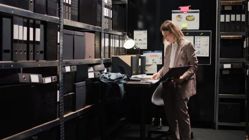 Policewoman Working Confidential Case X - Certified Records Management study guide