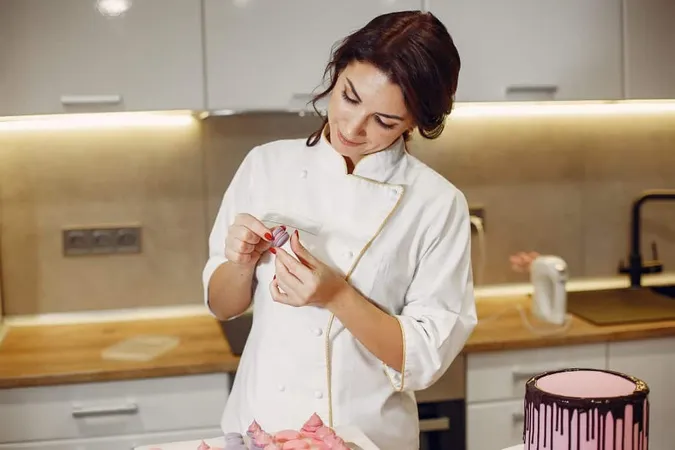 Confectioner Uniform Decorates Macaroni X - Certified Sugar Artist study guide