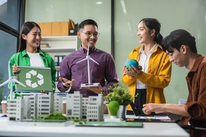 Businessman Team Brainstorming Using Tablet Laptop Computer Working Technology Business Renewable Energybased Green Businesses Global Warming Reduce Co2 Emission - Certified Sustainability Consultant study guide