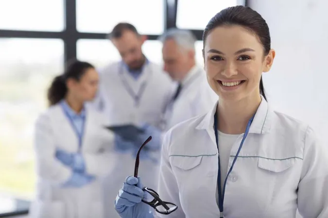 Medium Shot Woman Holding Glasses X - Clinical Trial Associate Certification study guide