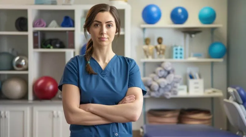 Female Physiotherapist Portrait X - Certified Vestibular Therapist study guide