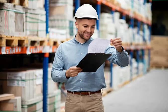 Medium Shot Man Checking Documents 23 - Certified Warehouse and Logistics Professional study guide