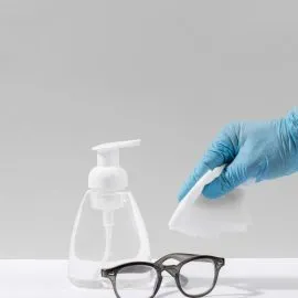 Front View Hands With Surgical Gloves Disinfecting Glasses With Copy Space R70hwinnqr0j0out9hnf93g6qaou5gfh5vu0vm4 - DANB Infection Control Exam study guide