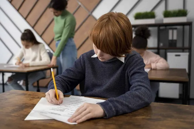 Medium Shot Kid Cheating School Test 1 X - EduTest Practice Test study guide