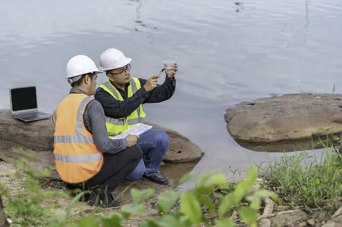 Environmental Engineers Inspect Water Qualitybring Water Lab Testingcheck Mineral Water Soilconsultation Solve Problem Chemical Contaminated Water Sources X - Environmental Protection Agency Certified Lead Contractors study guide