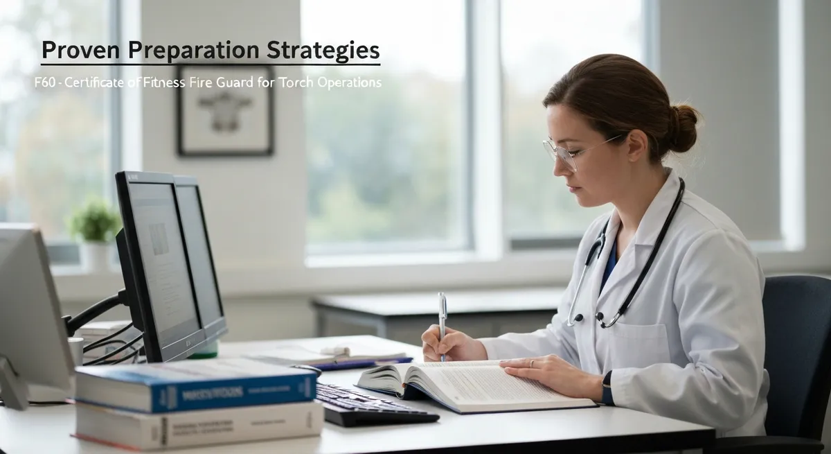 Proven Preparation Strategies overview for F60 - Certificate of Fitness for Fire Guard for Torch Operations exam preparation