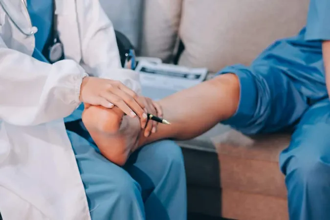 Doctor Giving Patient Leg Treatment X - Foot Care Certification study guide