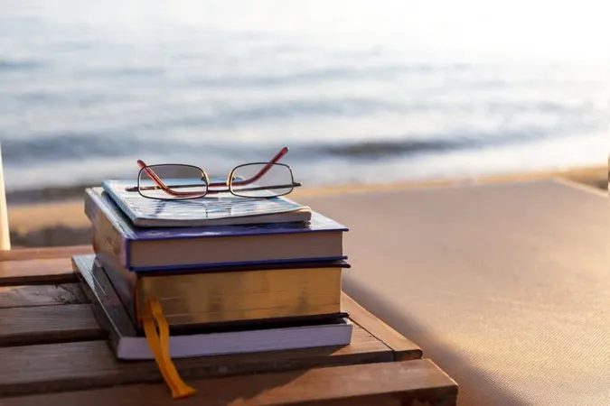 Books Beach Beside Sea Sunset School Concept X - Florida Bar Exam study guide