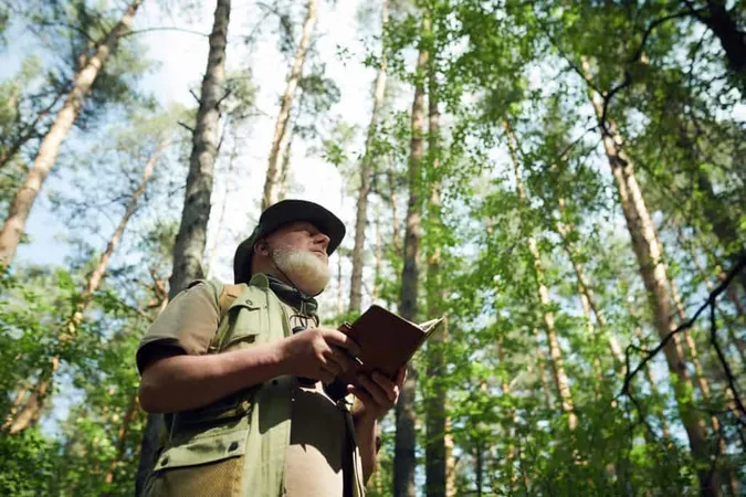 Senior Naturalist With Notebook Walking Along Forest X - Forest Management Certification study guide