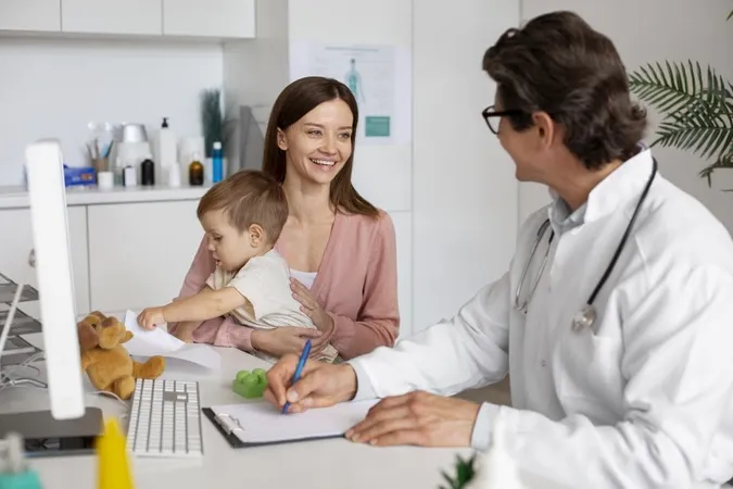 Young Mother With Toddle Pediatrician Consultation X - Certified Family and Medical Leave Act Administrator study guide