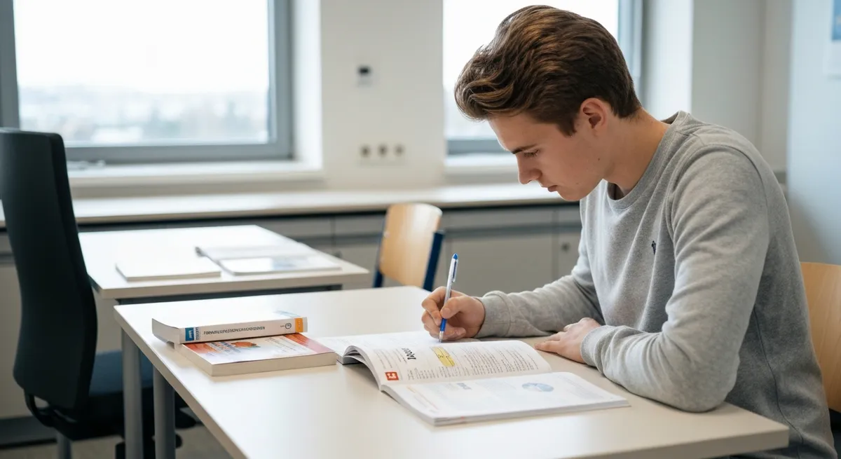 Führerscheintest - German Driving License Theory Test Tipps zur Vorbereitung auf die Theorieprüfung study guide illustration