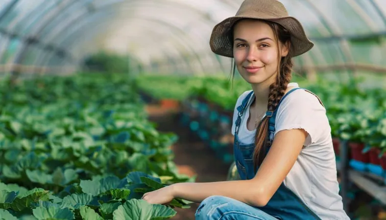 Photorealistic View Woman Harvesting Organic Sustainable Garden X - Good Agricultural Practices Certified study guide