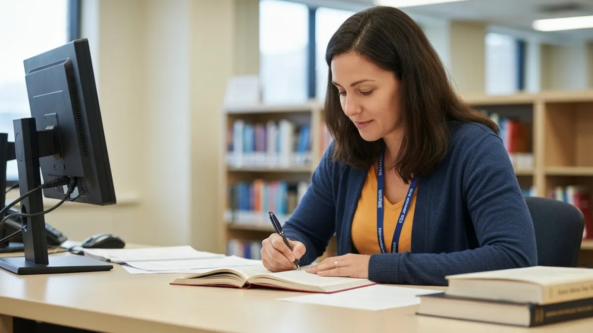 GED online test registration screen on a laptop showing subject selection and scheduling options for 2026