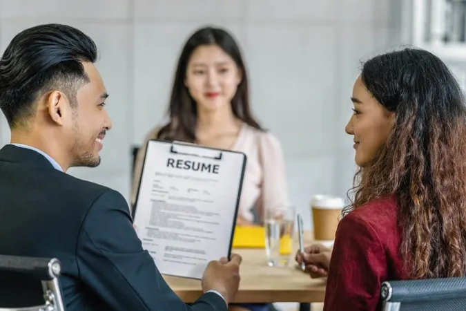 Young Asian Woman Graduate Interviewing With Two Manager When Discuss X - General study guide