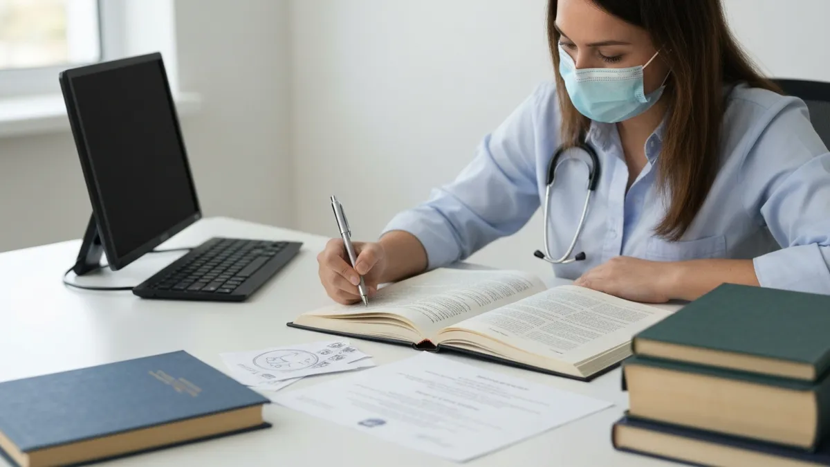 job interview healthcare worker professional office - HHA career application