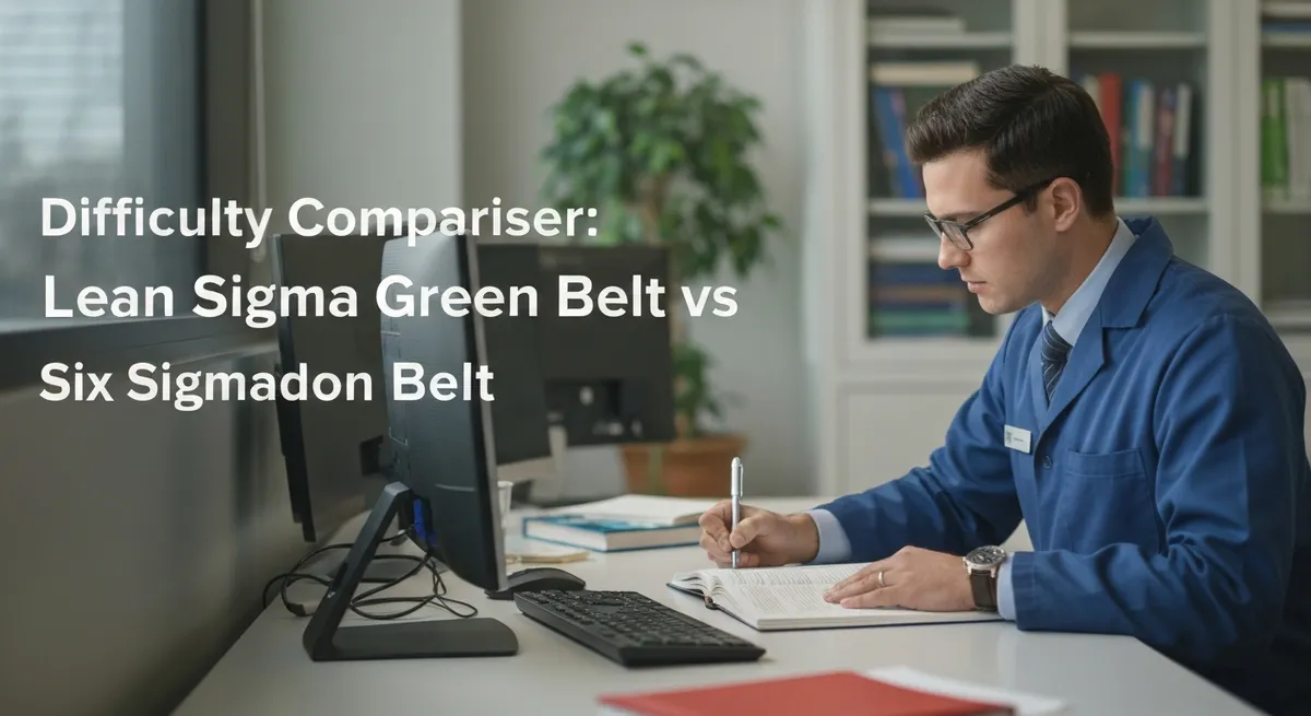 Difficulty Comparison: Six Sigma Green Belt vs Six Sigma Black Belt guide - Lean Six Sigma Green Belt Certification certif...