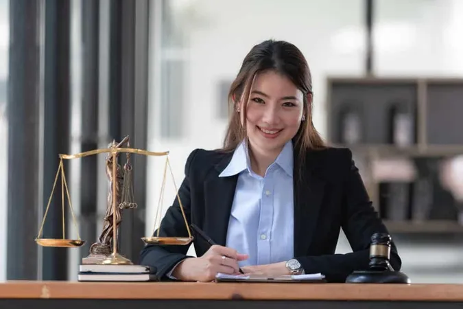 Lawyer Businesswoman Working Not - LSAT study guide