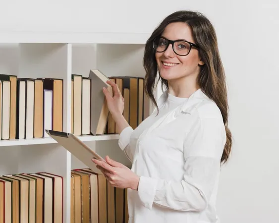 Student With Digital Tablet Library X - Library Support Staff Certification study guide