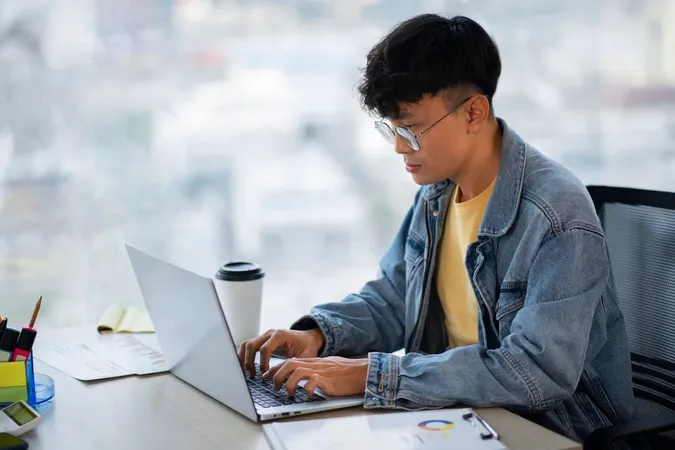 Medium Shot Employee Working Lap 1 - MS-900 study guide