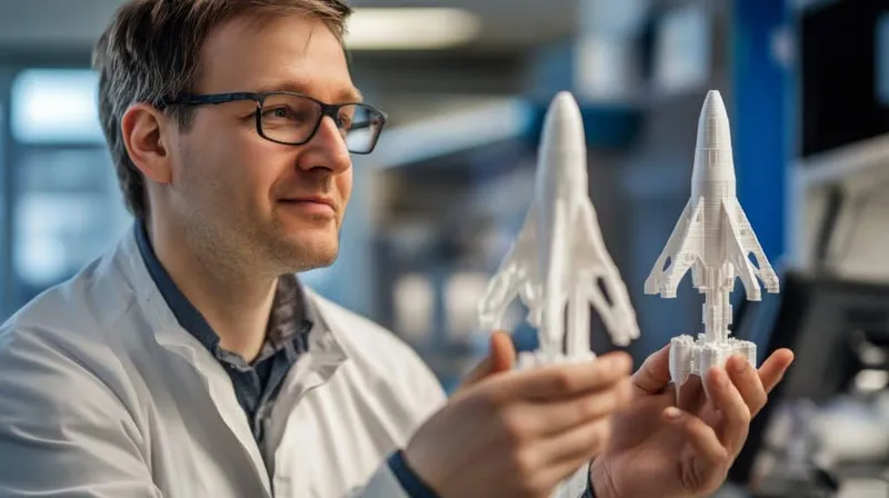 Engineer Examines 3dprinted Rocket Models Workshop Daylight Hours X - NAR High-Power Rocketry Certification study guide