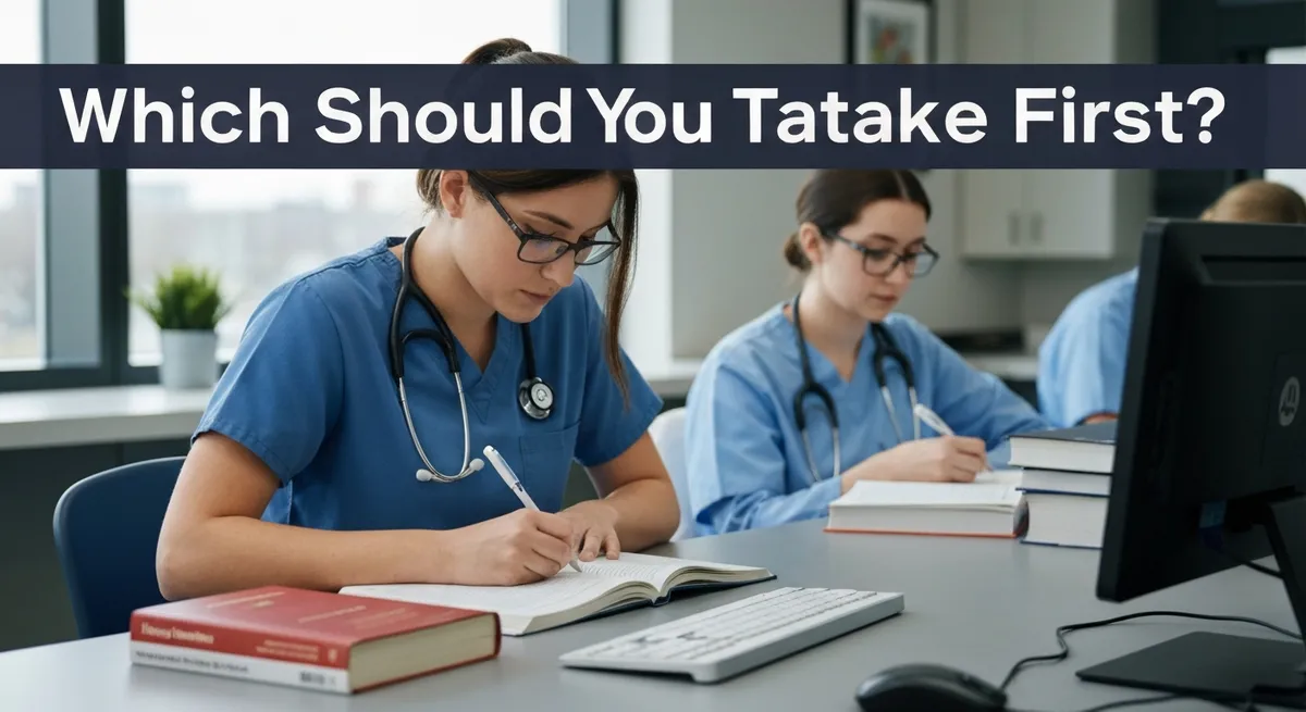 Which Should You Take First? guide - NCLEX - National Council Licensure Examination certification study resource