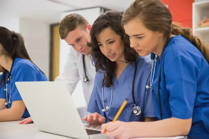Medical Students Sitting Talking 1 - NCLEX study guide