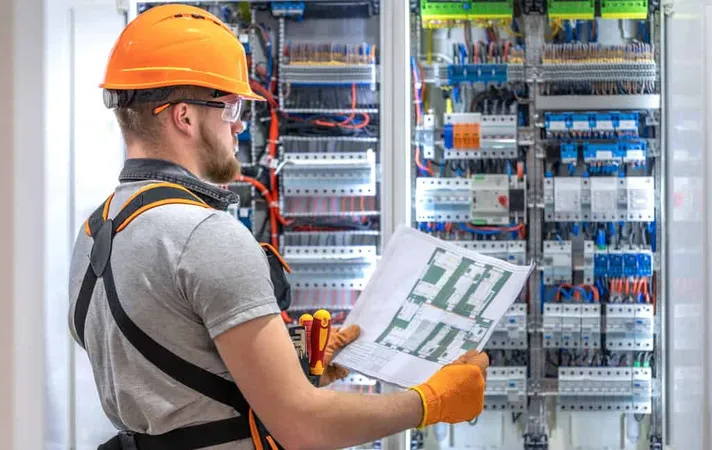 Male Construction Worker Overall - NEC study guide