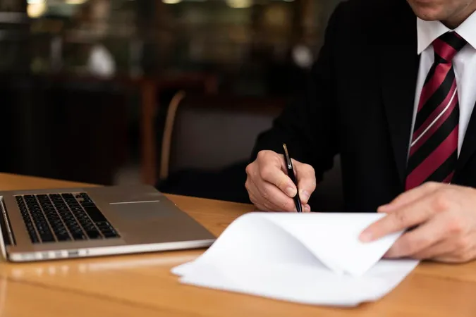 Man Office Writing Paper 1 - Notary study guide
