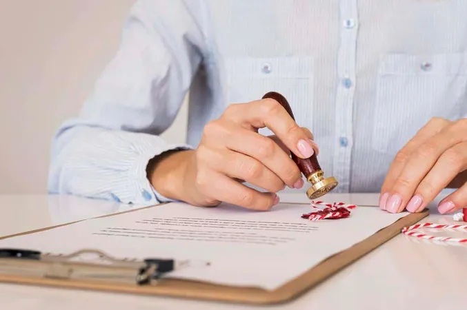 Person Using Wax Seal Front View 1 3 - Notary study guide