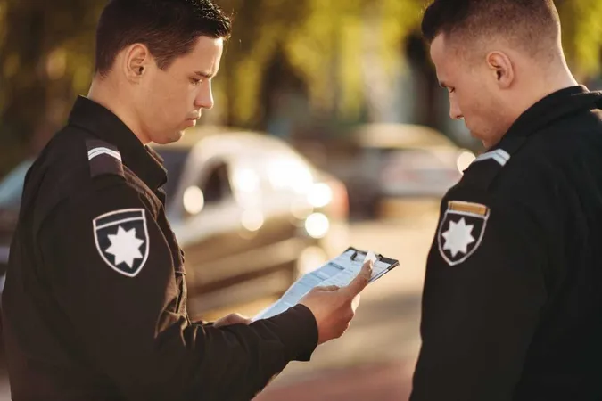 Cops Uniform Stop Car Road X - New York State Police Exam study guide