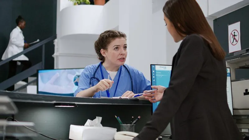 Business Colleagues Working Office X - Patient Access Representative Certification study guide