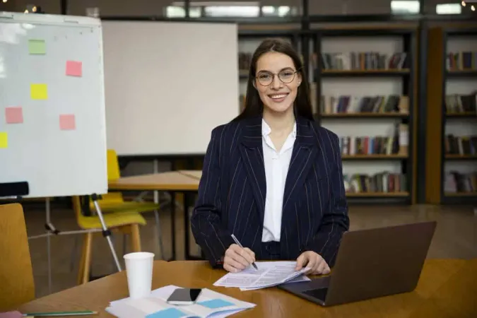 Close Up Young Business Person Doing Internship - Performance Assessment for School Leaders study guide