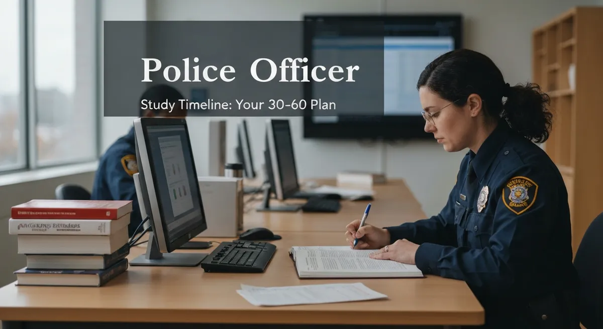 Police Officer Study Timeline: Your 30-60 Day Plan guide - Police Officer certification study resource