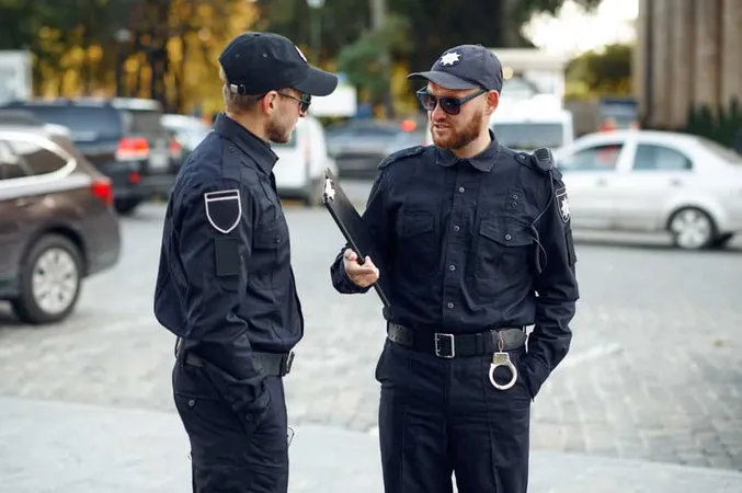 Two Male Police Officers Sunglas - Police Officer study guide