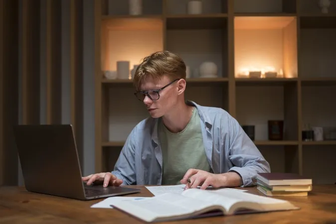 Young Man Learning Virtual Classroom X - Professional Researcher Certification study guide