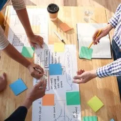 Group Business People Discussing Big Project Writing Main Thoughts Ideas Colorful Sticky Notes R3d25jo3qdt7fzkf4dwzmw21sq65gwejmn1w3h5ft0 - Project Planning and Monitoring study guide