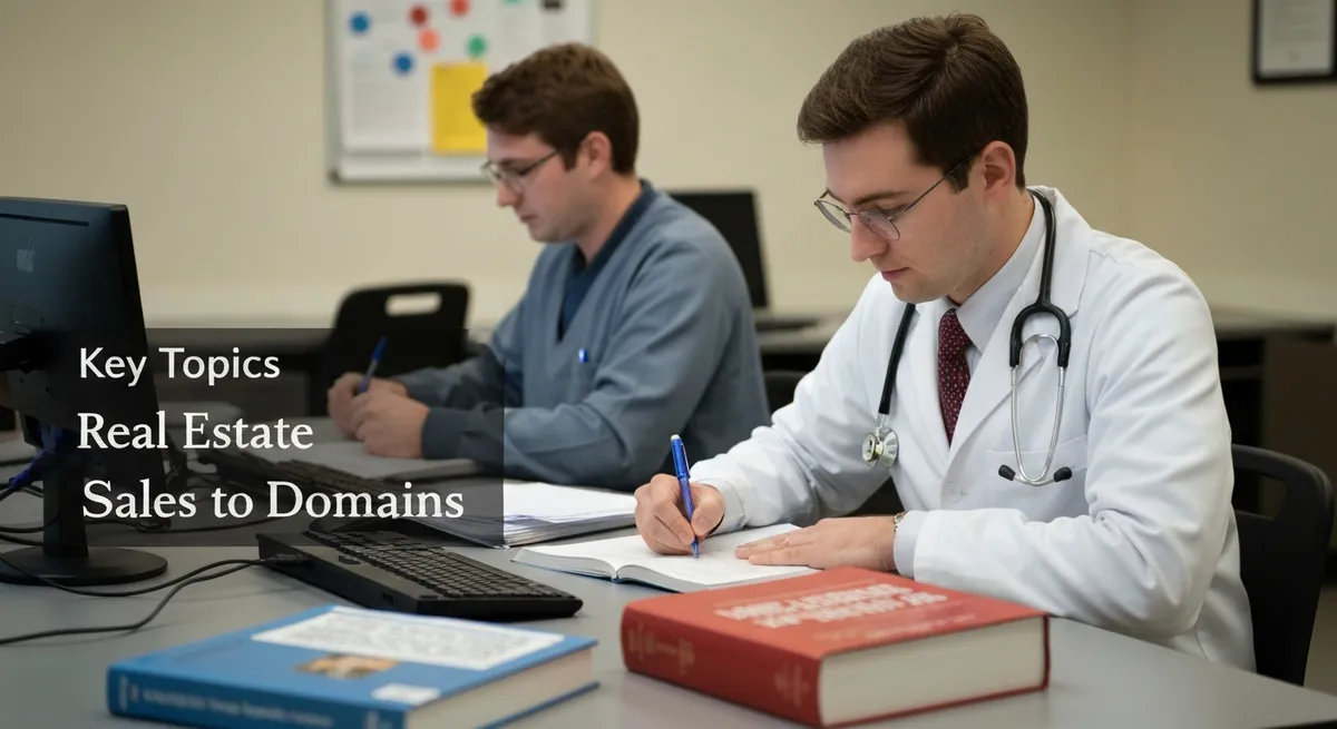Key Topics and Domains - Real Estate Sales Exam