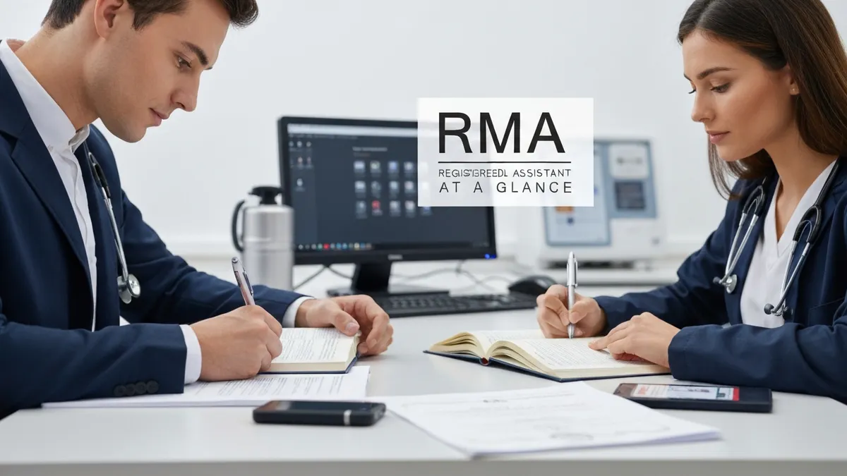 Rma vs Cma at a Glance - RMA - Registered Medical Assistant certification study resource