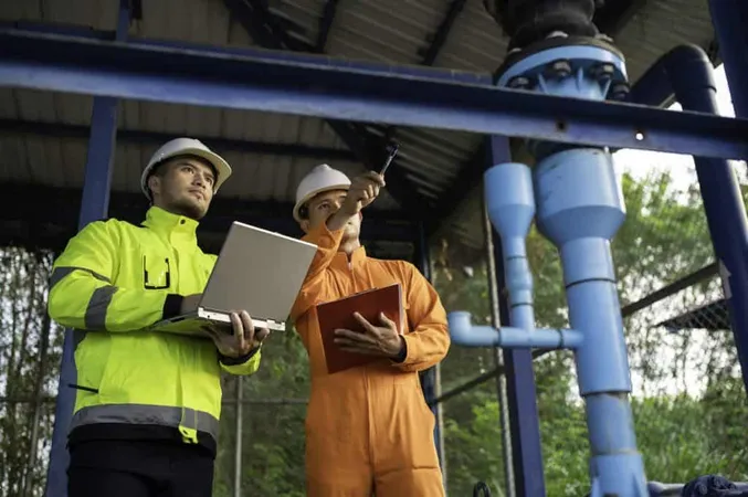 Engineer Technician Maintenance Checking Technical Data System Equipment Condenser Water Pump Pressure Gaugeenvironmentalist Working Water Supply X - Radon Mitigation Specialist study guide