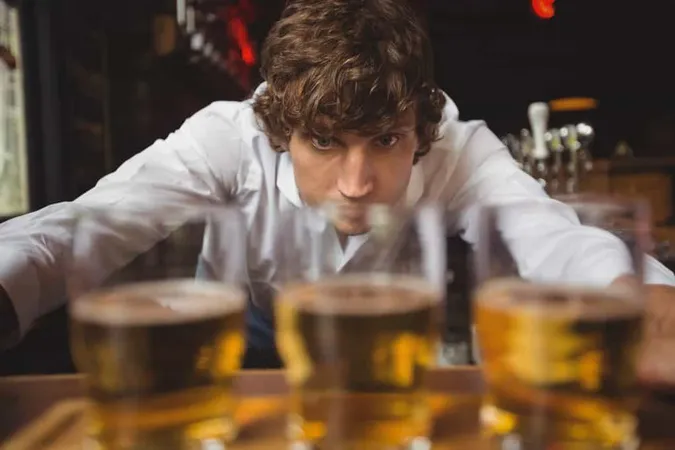 Bartender Lining Whisky Shot Glasses Bar Counter X - Responsible Server of Alcohol Certification study guide