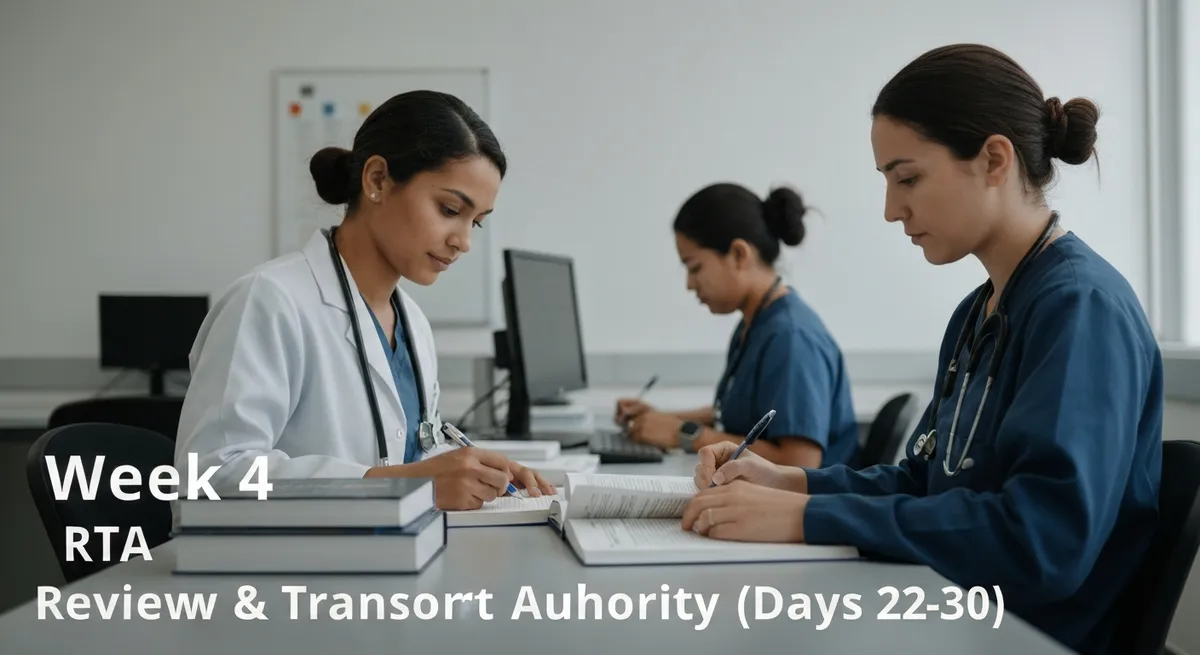 Week 4: Review & Exam Readiness (days 22-30) guide - RTA - Roads and Transport Authority Exam certification study resource