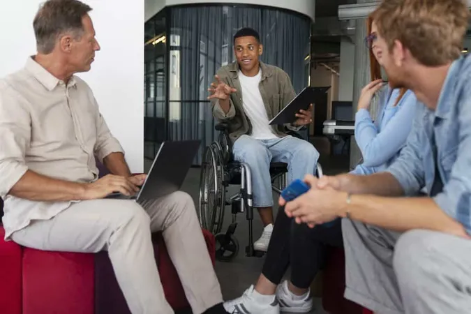 Disabled Man Wheelchair Working His Office Job X - Certified Seating and Mobility Specialist study guide