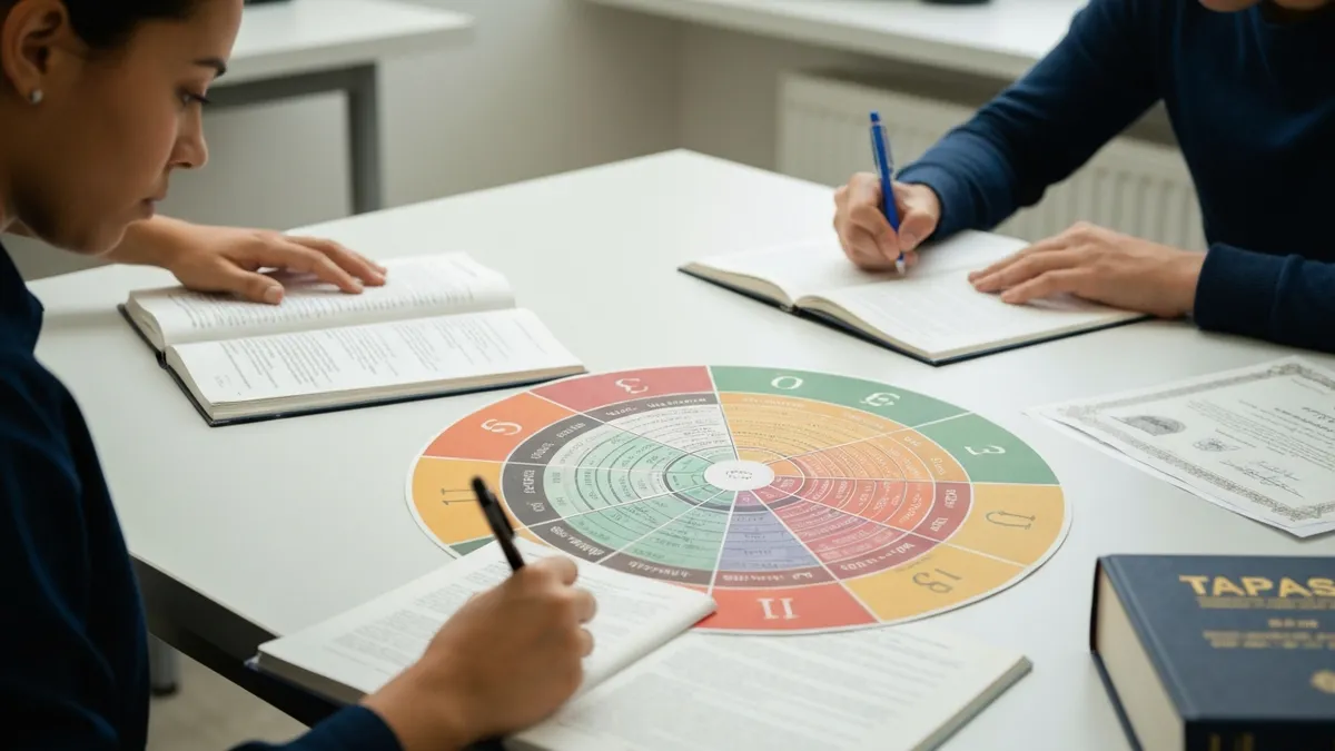 TAPAS personality assessment personality trait wheel showing 16 dimensions measured for US Army military suitability