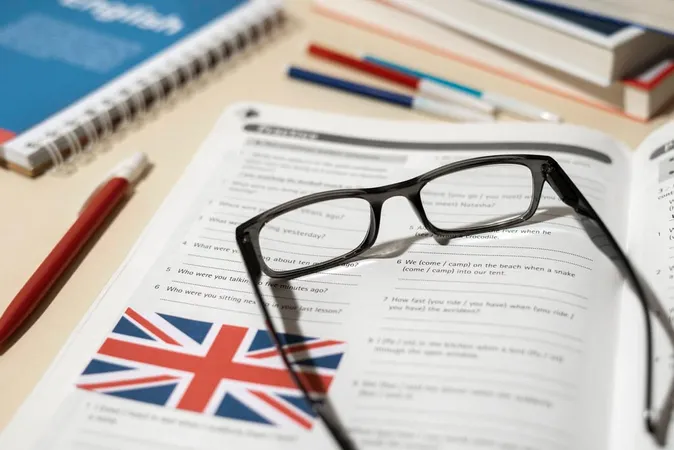 English Book With Glasses Table 1 1 - TOEFL study guide