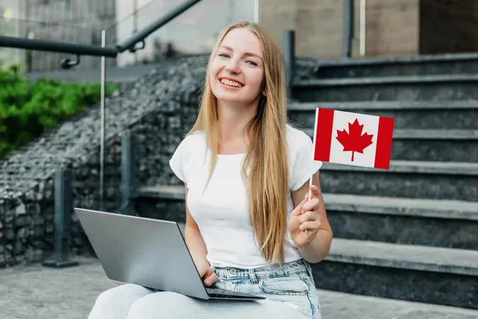 Female Student Sitting Stairs Wi 1 - TOEFL study guide