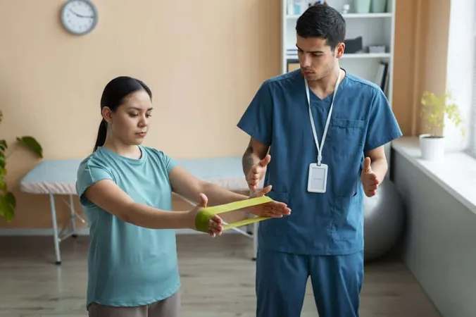 Doctor Helping Patient Rehabilitation 3 X - Trainer Specialist Certification study guide